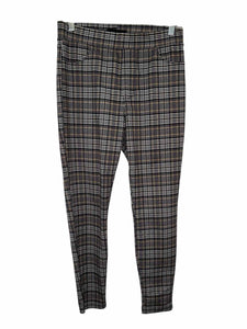 Sanctuary Size Medium Brown Plaid Pre-Owned Pants- Ladies