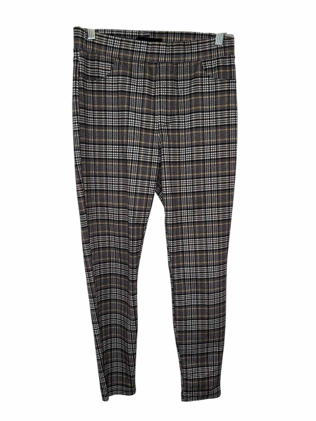Sanctuary Size Medium Brown Plaid Pre-Owned Pants- Ladies