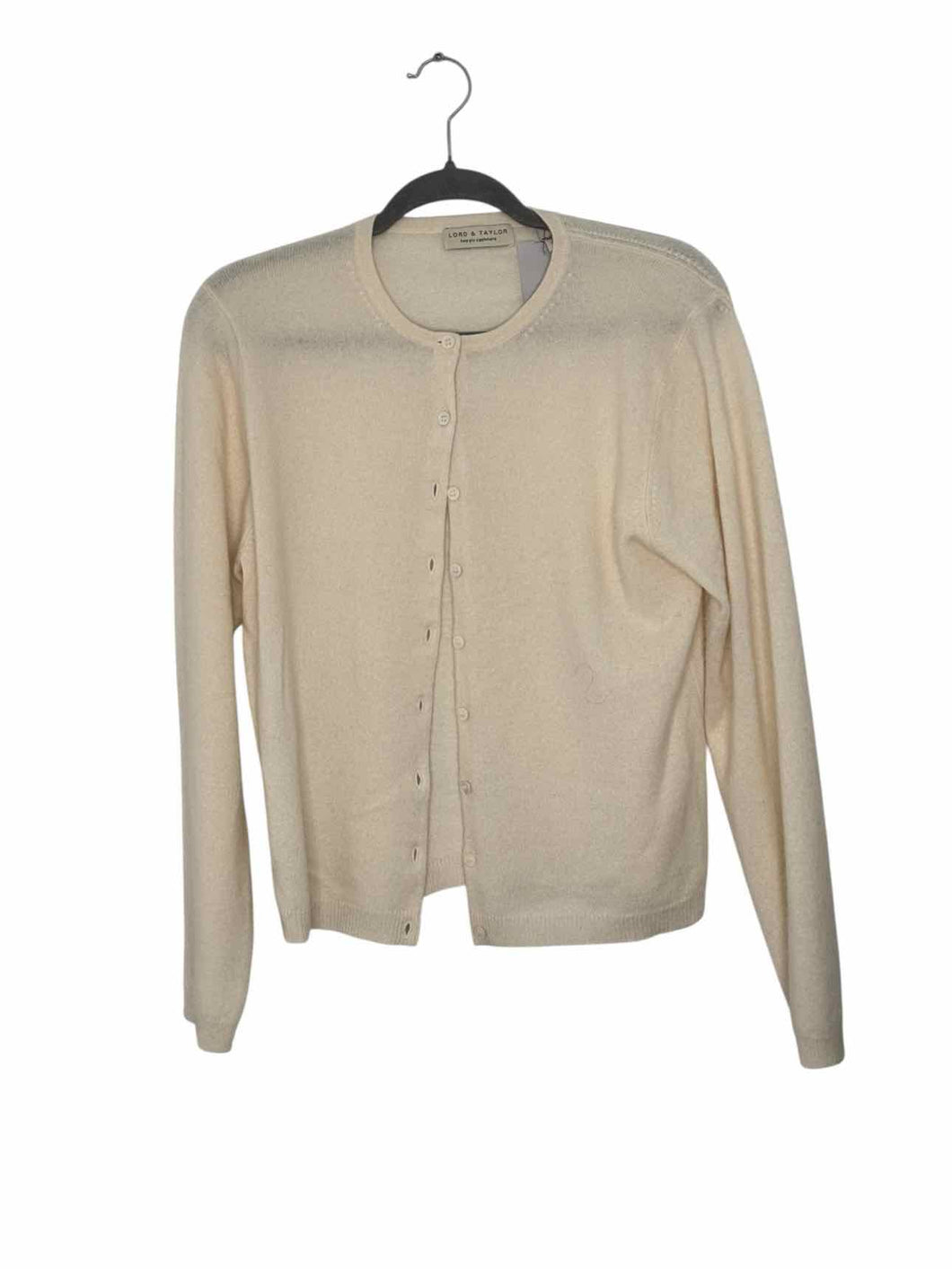 Lord & Taylor Size Large Cream Pre-Owned Sweater- Ladies