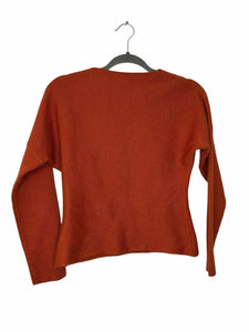 Rodier Size 10 Orange Pre-Owned Sweater- Ladies