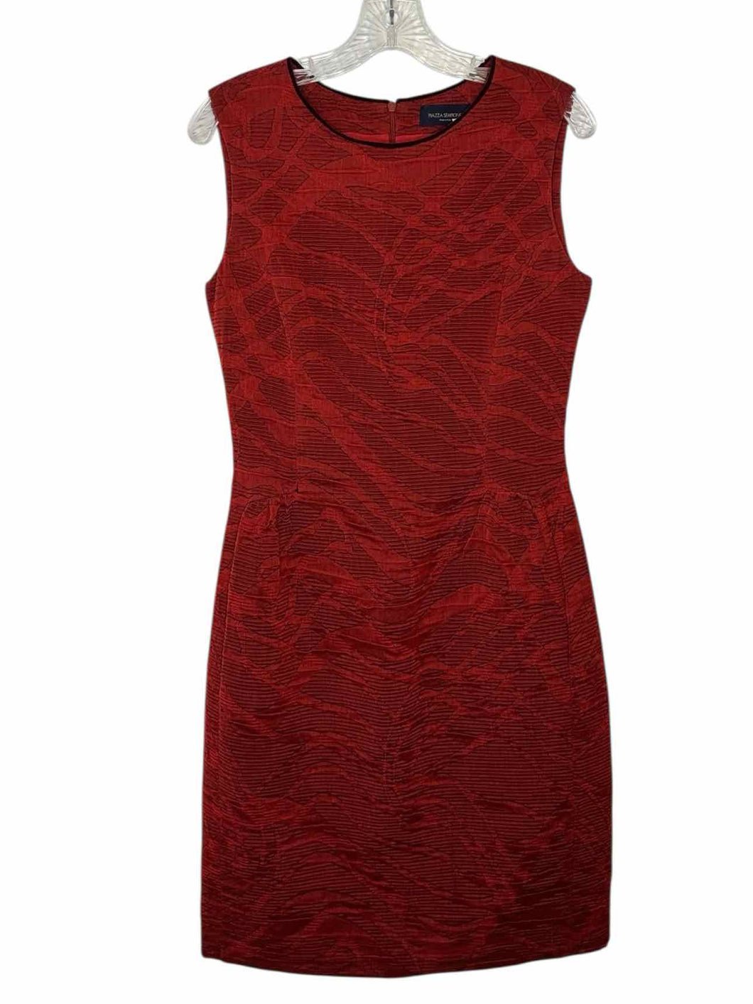 Piazza Sempione Size 8 Red Pre-Owned Dress- Ladies
