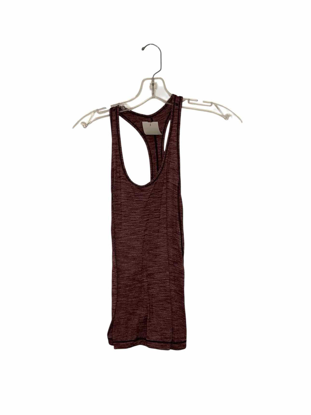 Lululemon Size Small Burgundy Pre-Owned Tank Top- Ladies