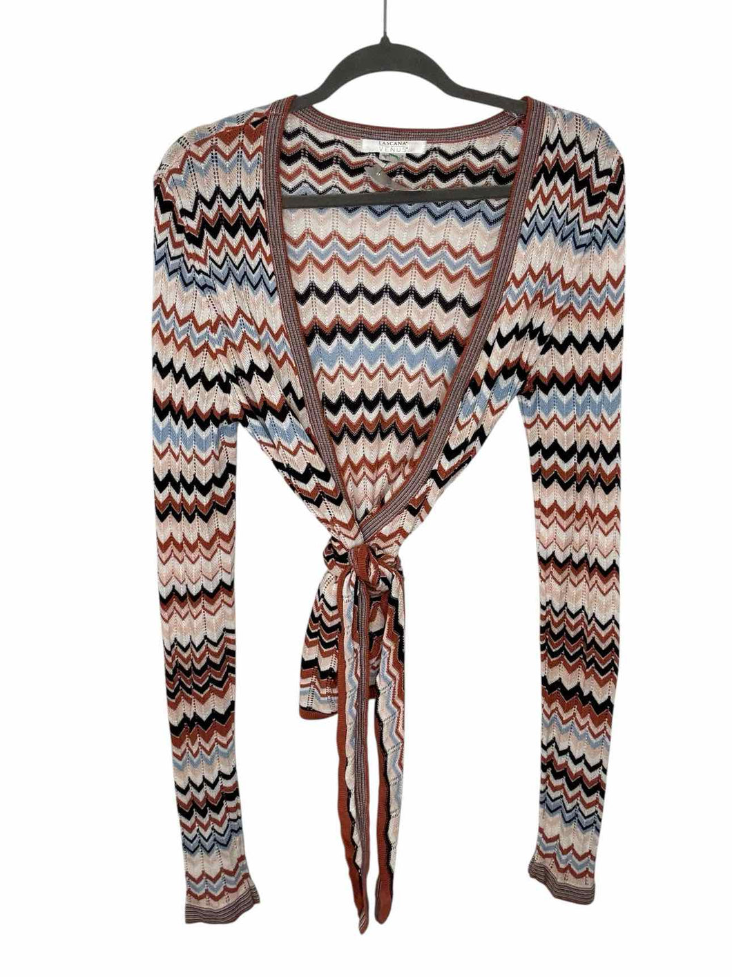 Lascana Size Medium White Print Pre-Owned Sweater- Ladies