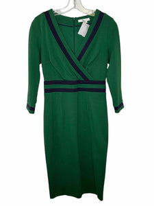 Boden Size 4 Green Pre-Owned Dress- Ladies
