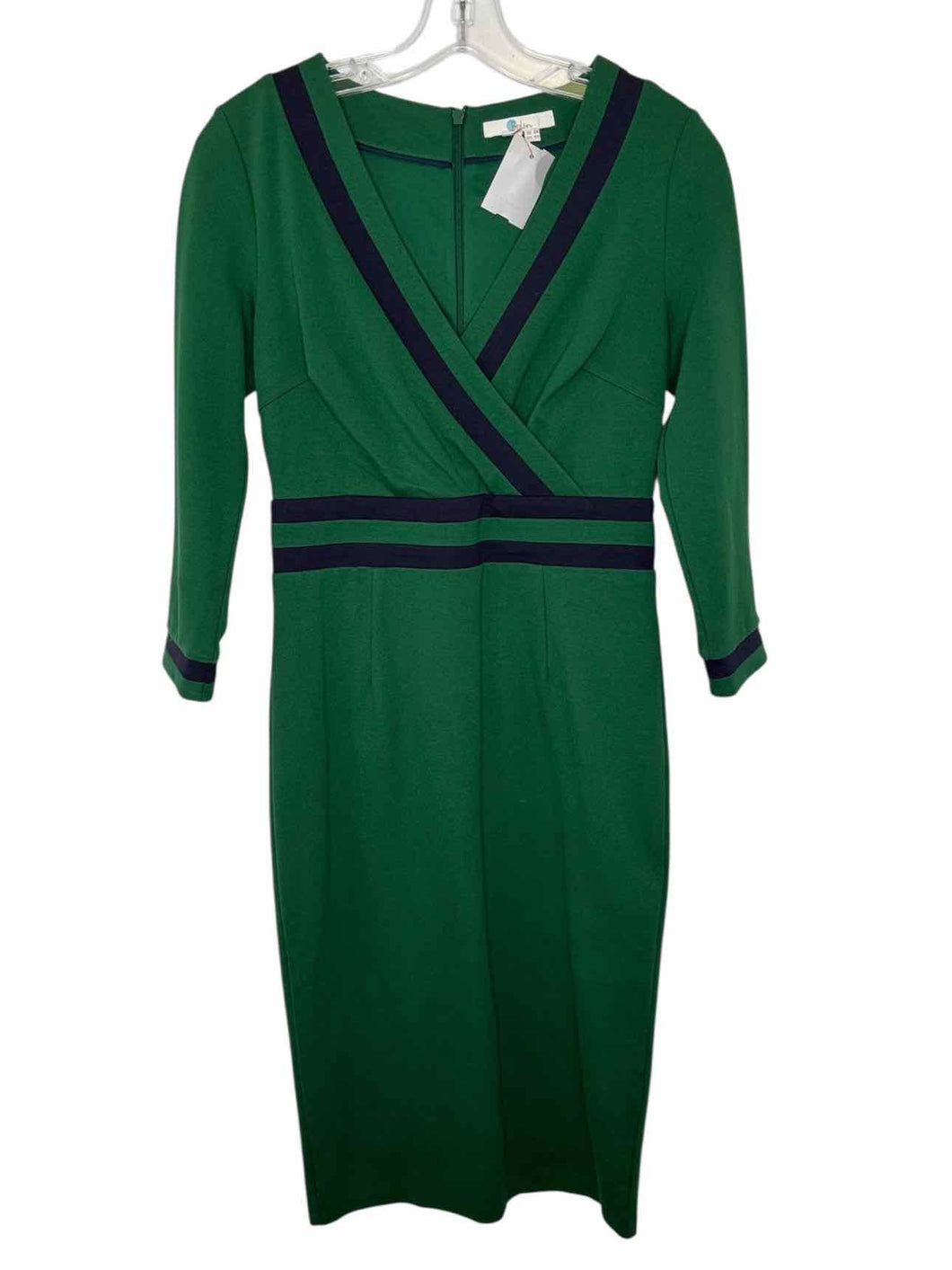 Boden Size 4 Green Pre-Owned Dress- Ladies