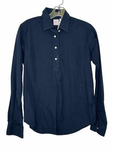 Ann Mashburn Size Medium Navy Pre-Owned Blouse- Ladies