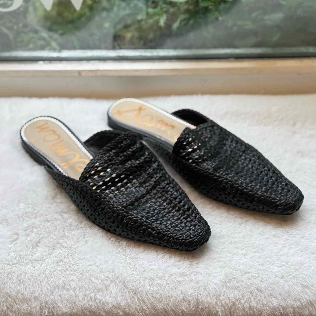 Sam Edelman Size 11 Black Sandal Pre-Owned Shoes- Ladies