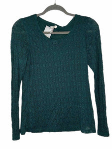 Chicos Size Small Green Pre-Owned Top- Ladies