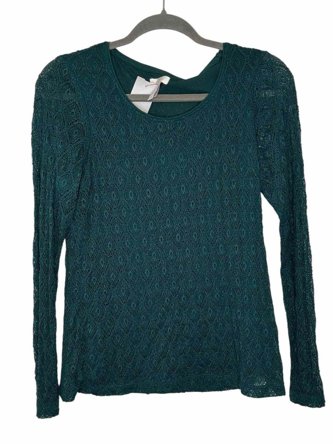 Chicos Size Small Green Pre-Owned Top- Ladies