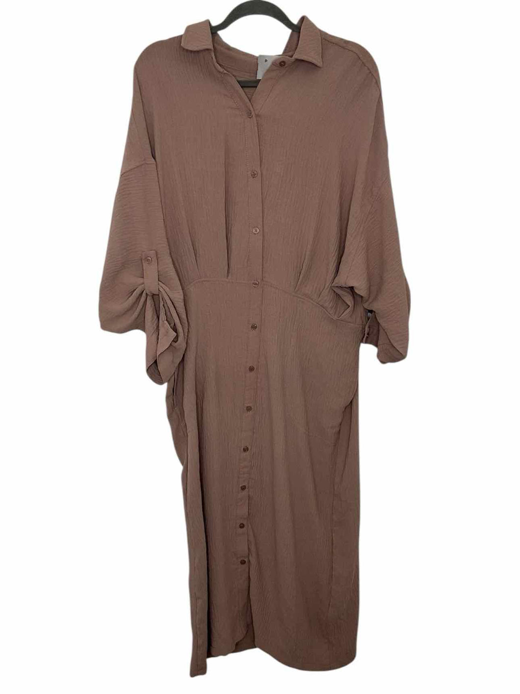 Max Studio Size X-Large Cocoa Pre-Owned Dress- Ladies