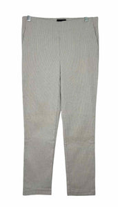 Size 8 White Print Pre-Owned Pants- Ladies