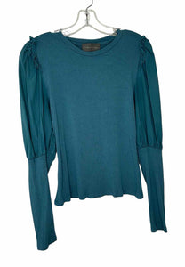 Sunday in Brooklyn Size Medium Teal Pre-Owned Top- Ladies