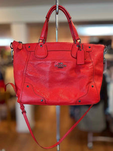 Coach Size Medium Red Pre-Owned Purse- Ladies