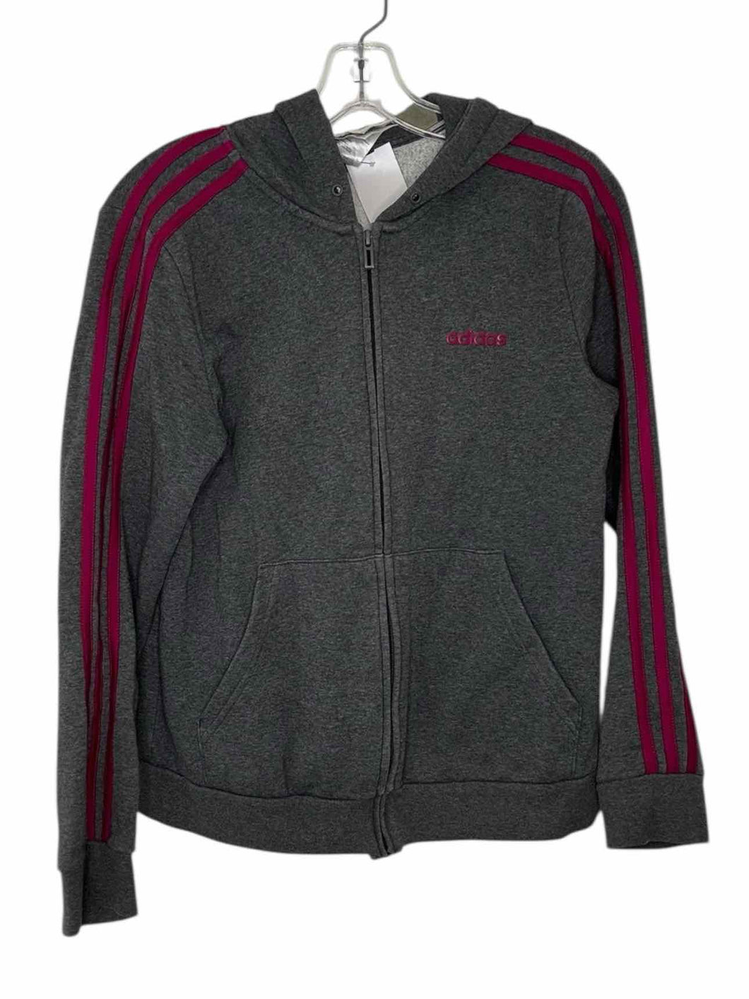 Adidas Size Medium Grey Pre-Owned Sweatshirt- Ladies