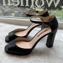 Load image into Gallery viewer, Prada Size 39 Black Heels Pre-Owned Shoes- Ladies
