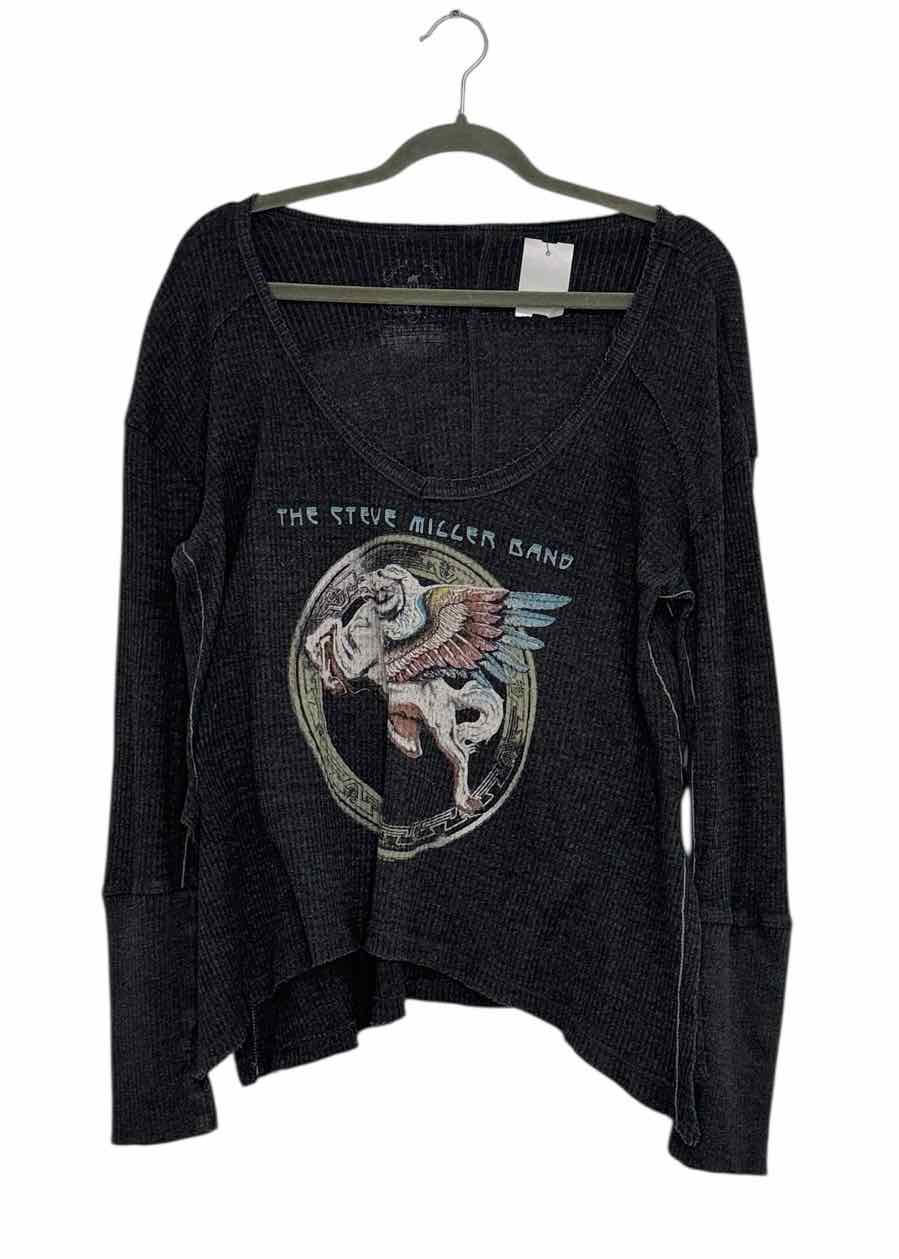 Size Medium Grey Pre-Owned Top- Ladies