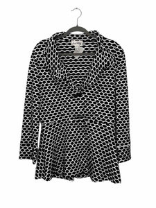 Joseph Ribkoff Size 14 Black Print Pre-Owned Blazer/Indoor Jacket- Ladies