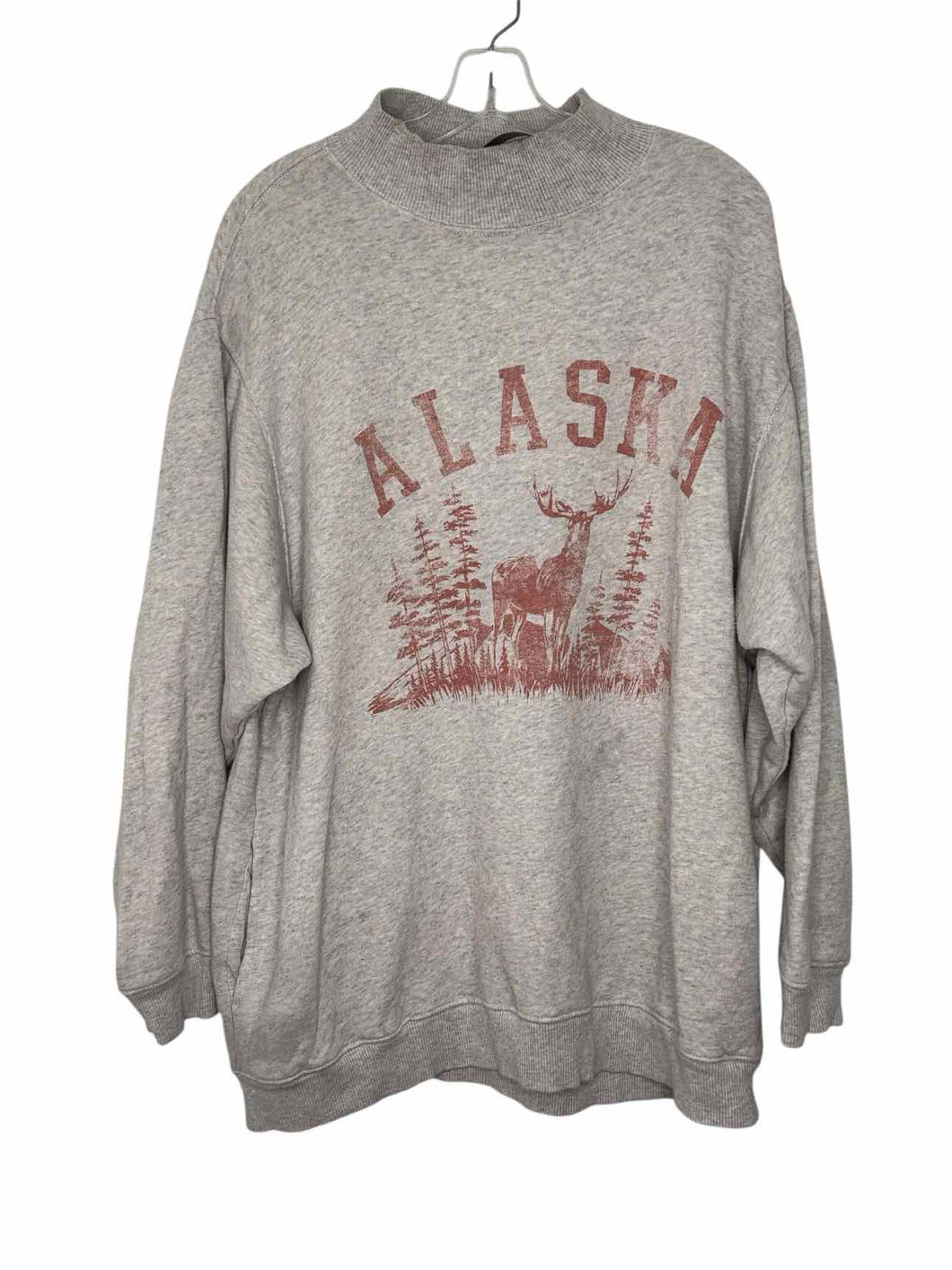Aerie Size Large Grey Pre-Owned Sweatshirt- Ladies
