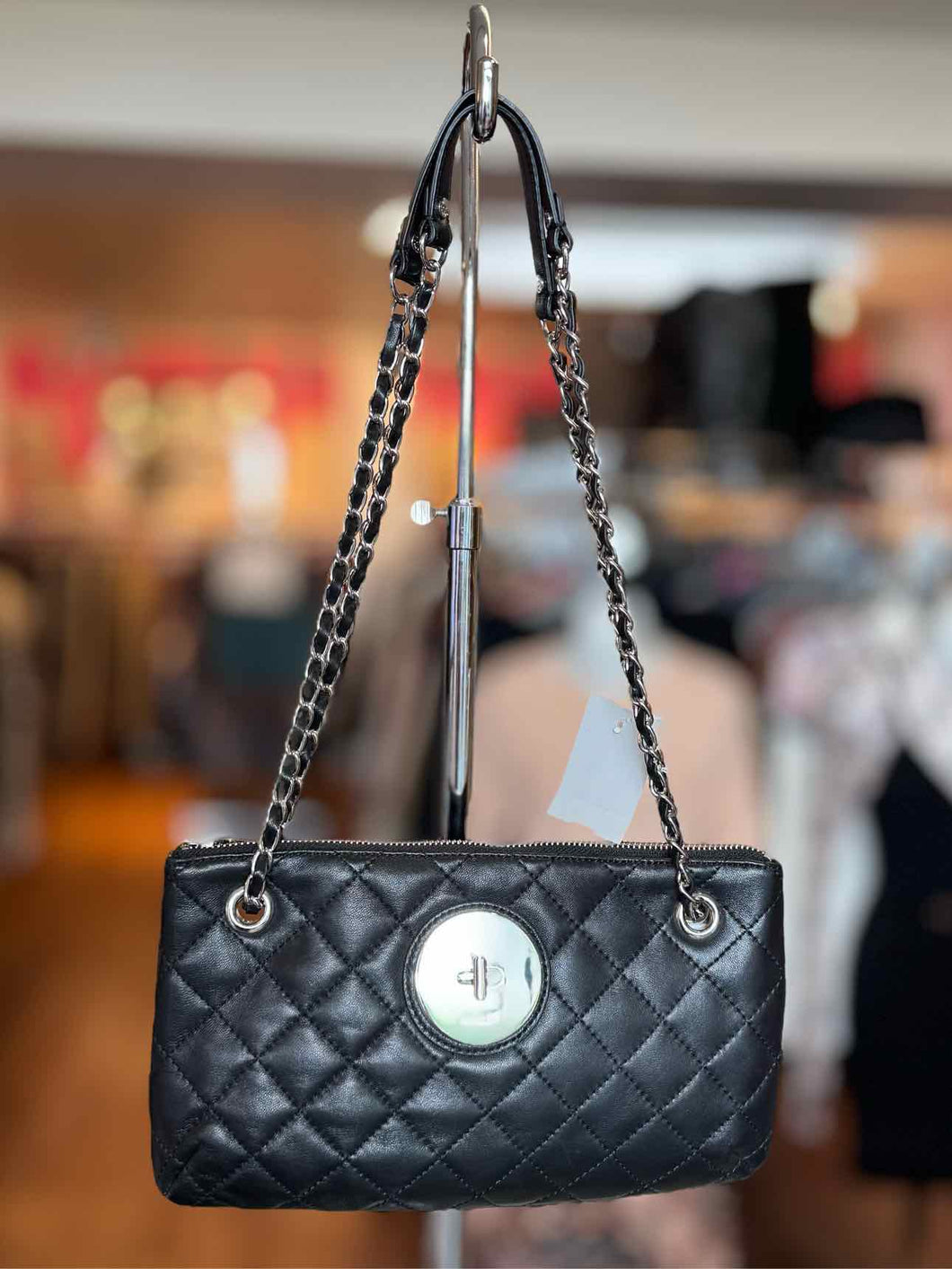 DKNY Size Small Black Pre-Owned Purse- Ladies
