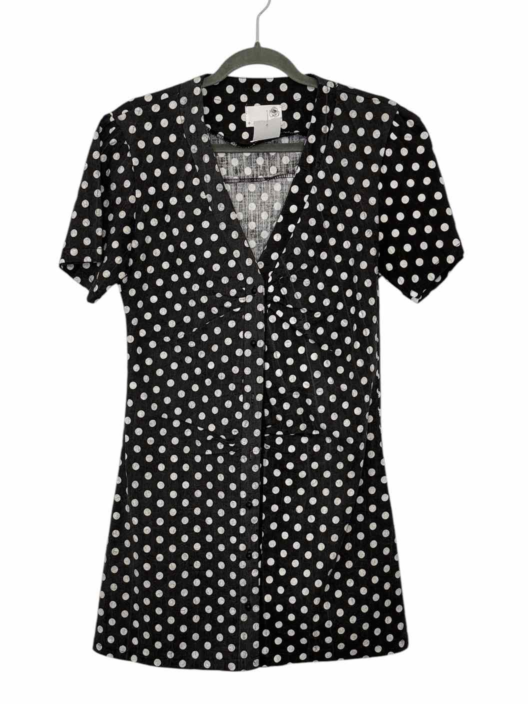 Size Small Grey Print Pre-Owned Dress- Ladies