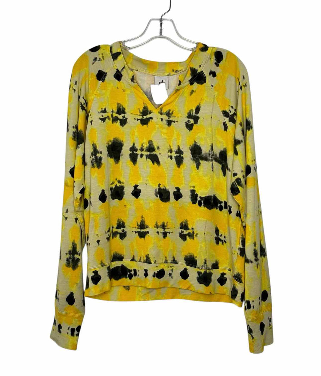 Cabi Size Small Yellow Print Pre-Owned Top- Ladies