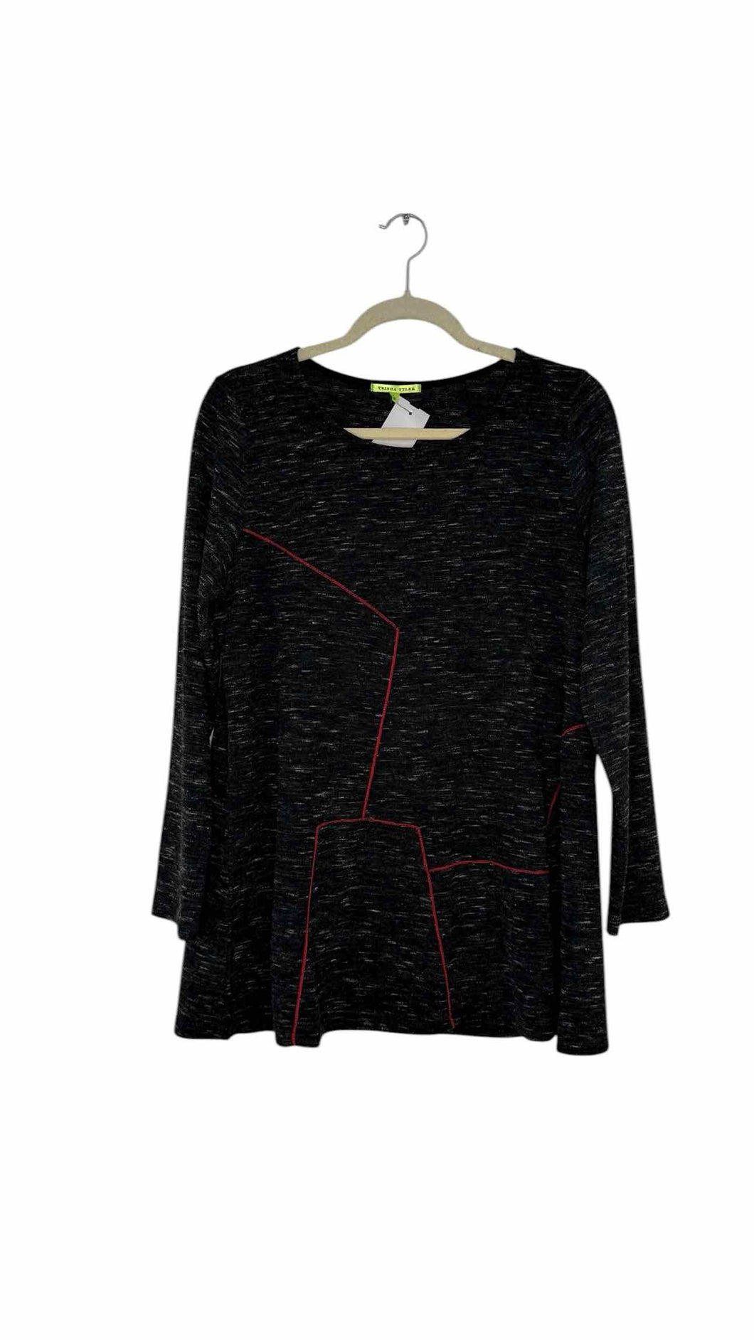 Trisha Tyler Size Large Charcoal Pre-Owned Sweater- Ladies