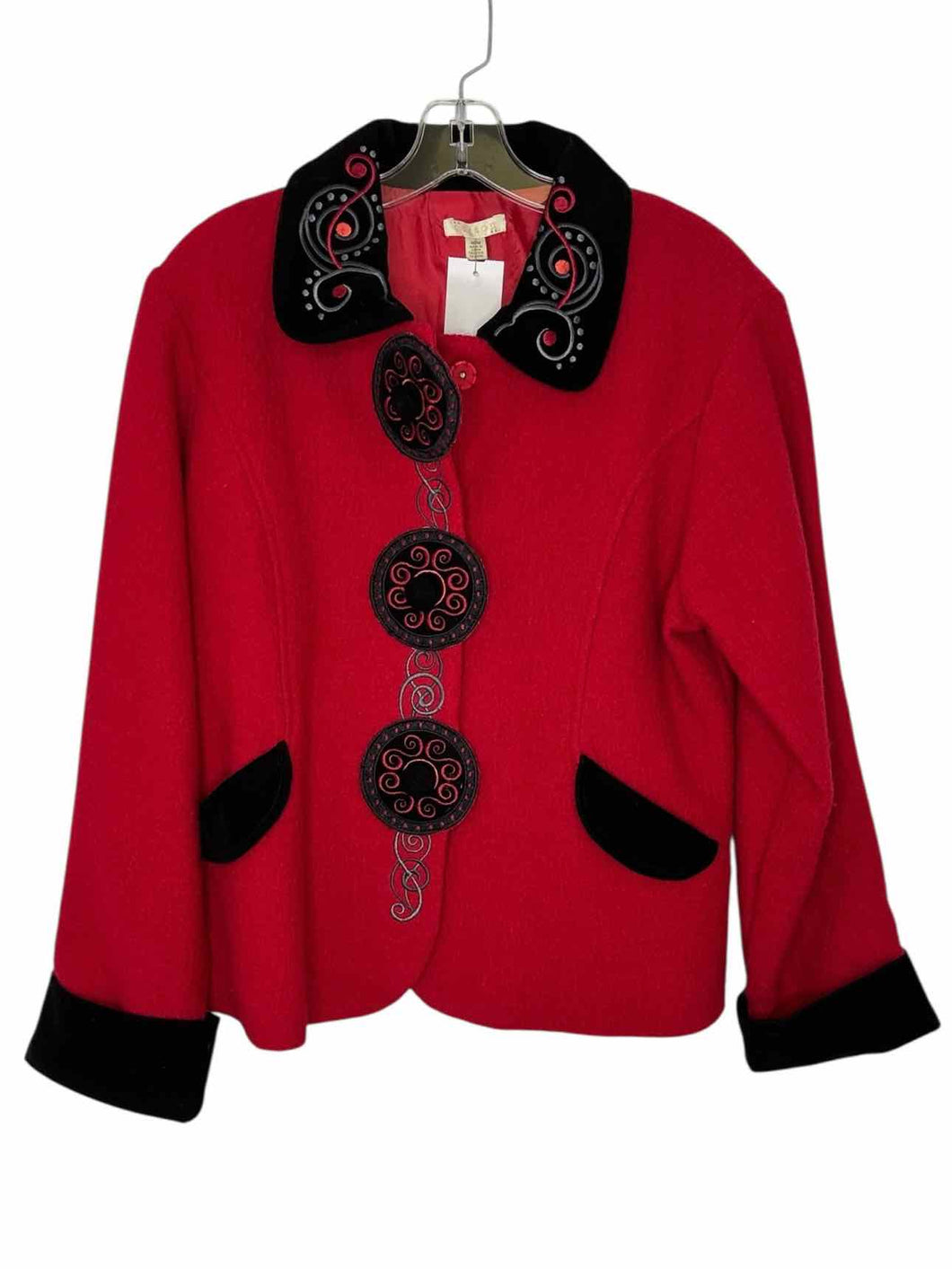 Size Medium Red Pre-Owned Jacket- Ladies