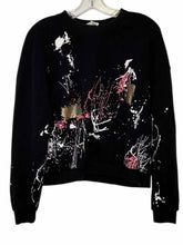 Load image into Gallery viewer, For the Republic Size Large Black Print Pre-Owned Sweatshirt- Ladies
