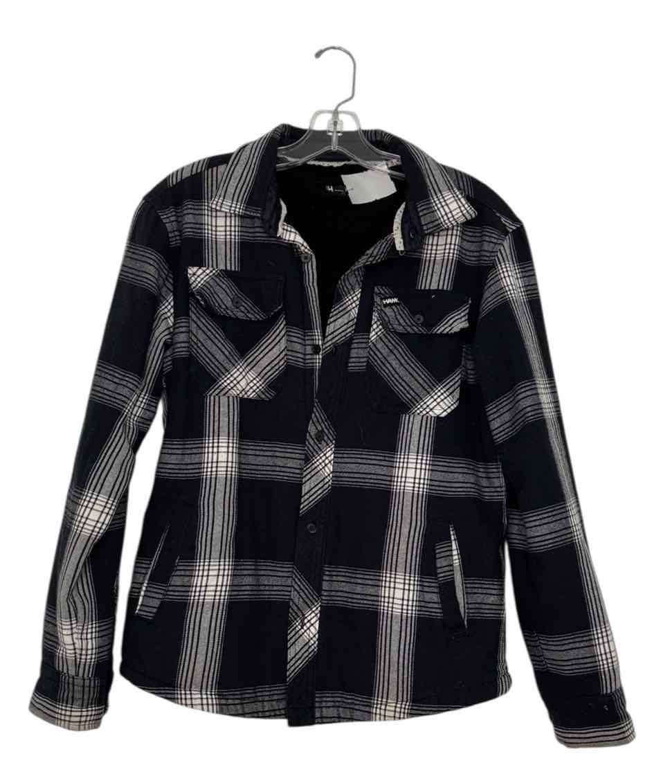 Size Small Blue Plaid Pre-Owned Jacket- Ladies