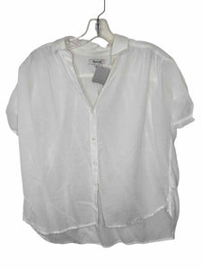 Madewell Size X- Small White Pre-Owned Blouse- Ladies