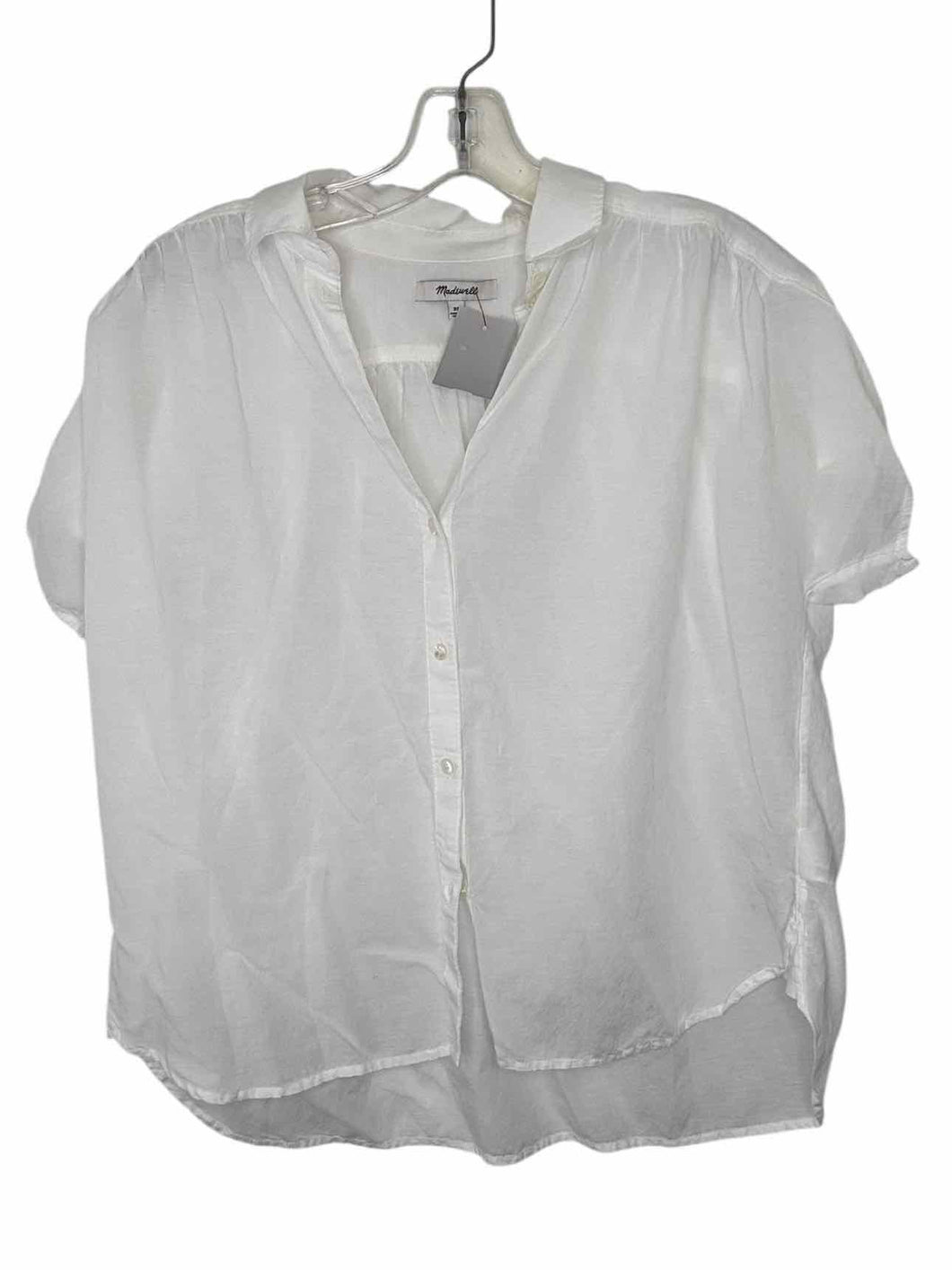 Madewell Size X- Small White Pre-Owned Blouse- Ladies