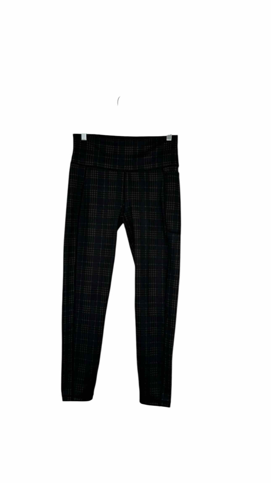 Sweaty Betty Size Medium Green Plaid Pre-Owned Leggings- Ladies