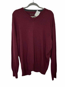 Orvis Size XL Burgundy Pre-Owned Sweater- Mens