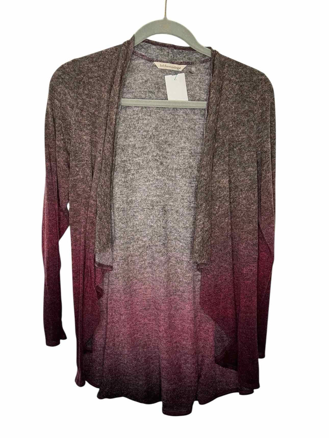 Soft Surroundings Size X- Small Burgundy Pre-Owned Sweater- Ladies