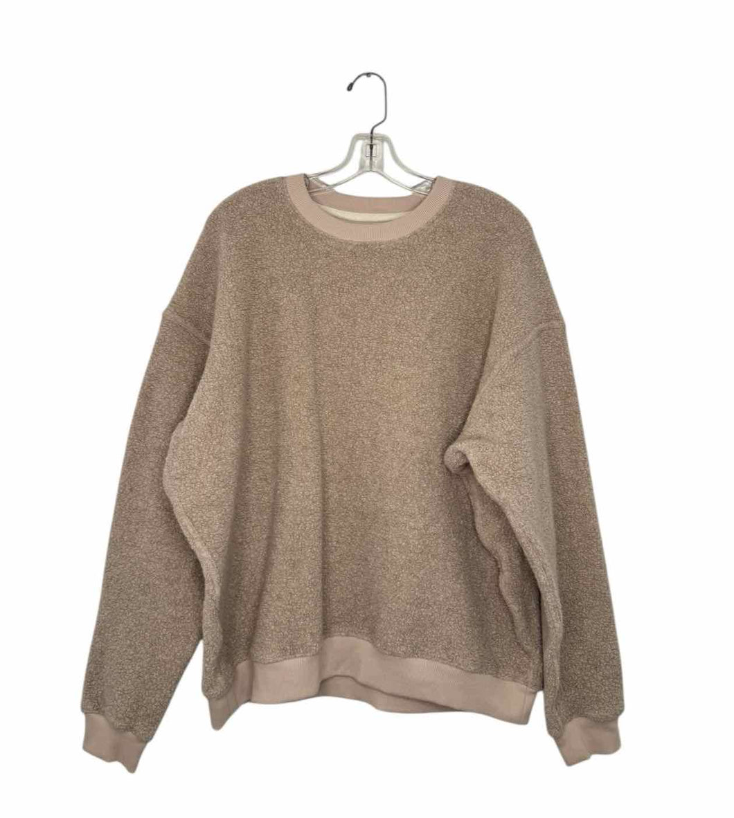 Outdoor Voices Size X-Large Beige Pre-Owned Sweatshirt- Ladies