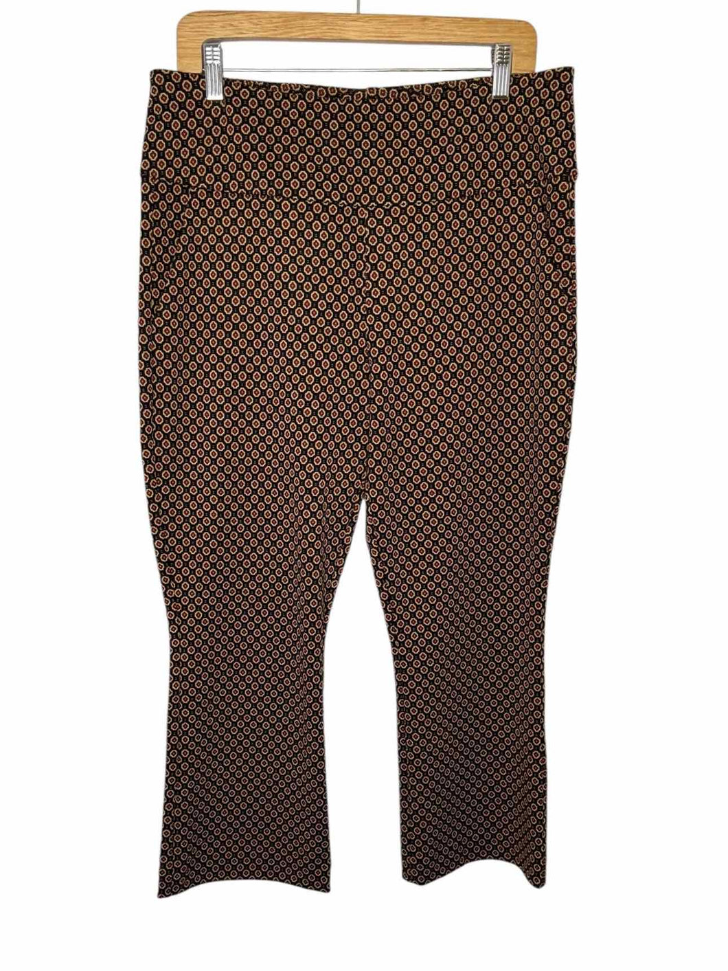 Cabi Size Large Black Print Pre-Owned Pants- Ladies