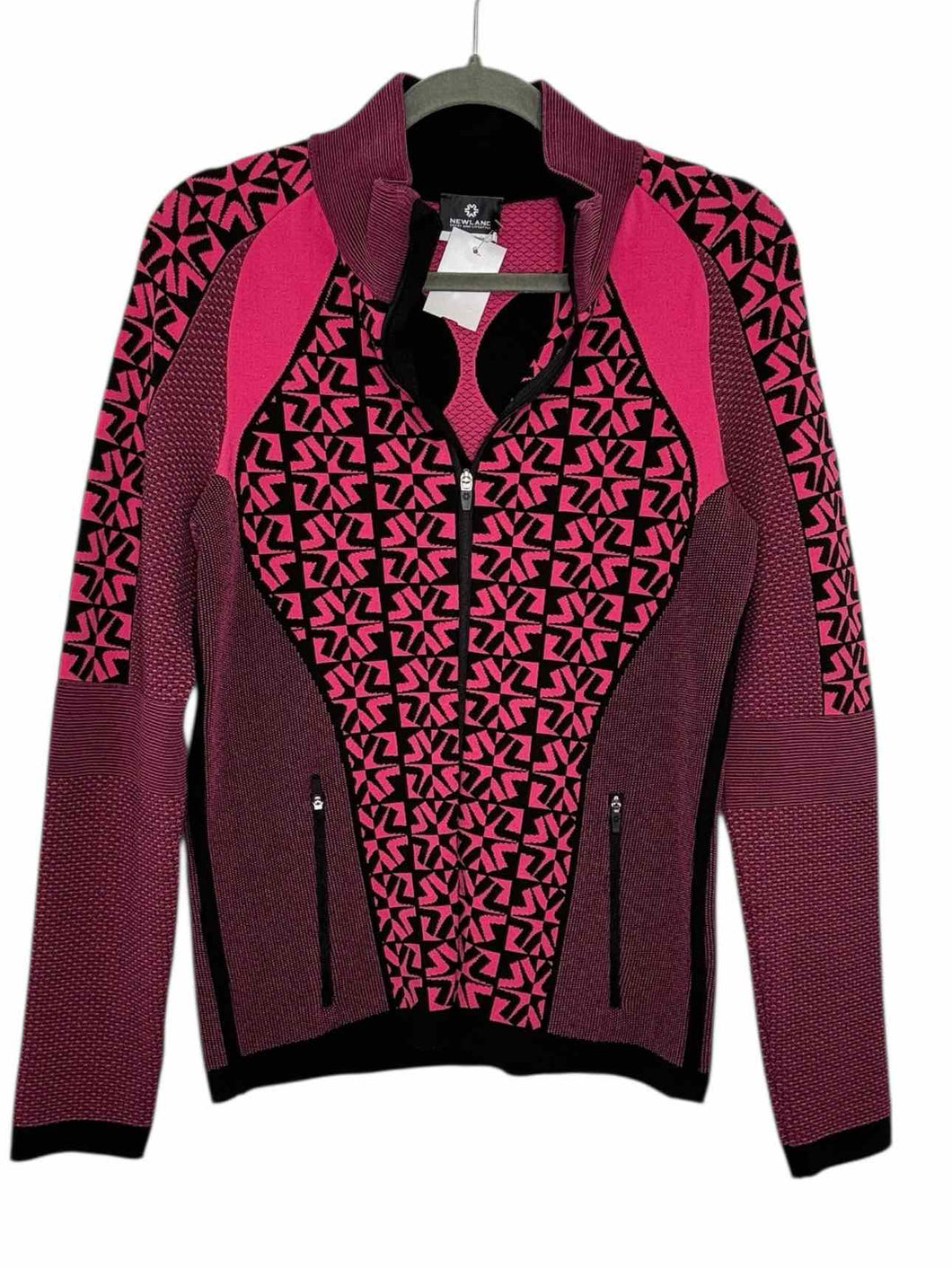 Newland Size Large Pink Print Pre-Owned Jacket- Ladies