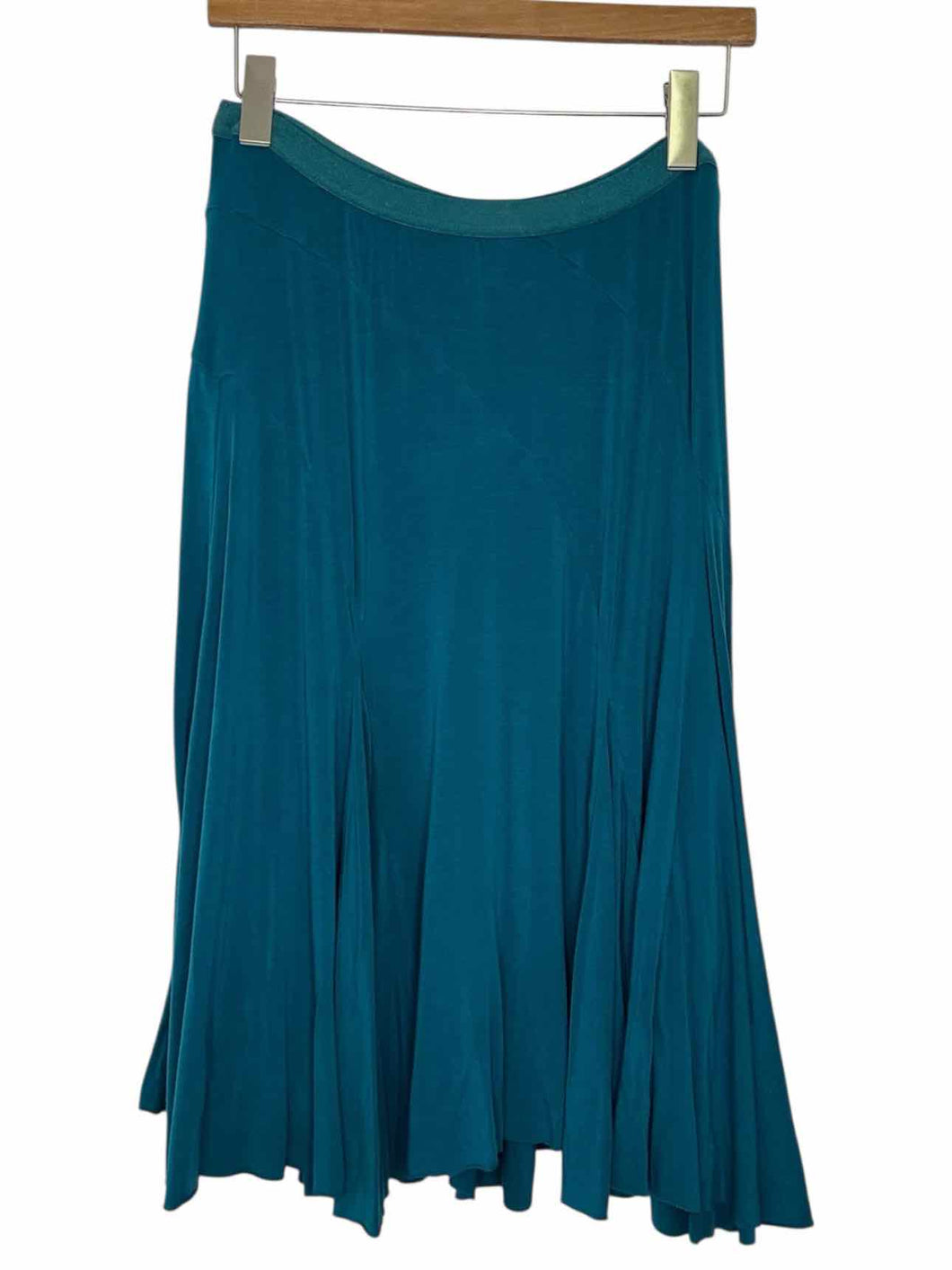 Free People Size Medium Teal Pre-Owned Skirt- Ladies
