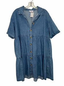 Size Medium Denim Pre-Owned Dress- Ladies
