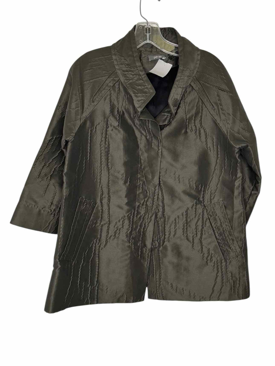Per Se Size S/M Green Pre-Owned Jacket- Ladies
