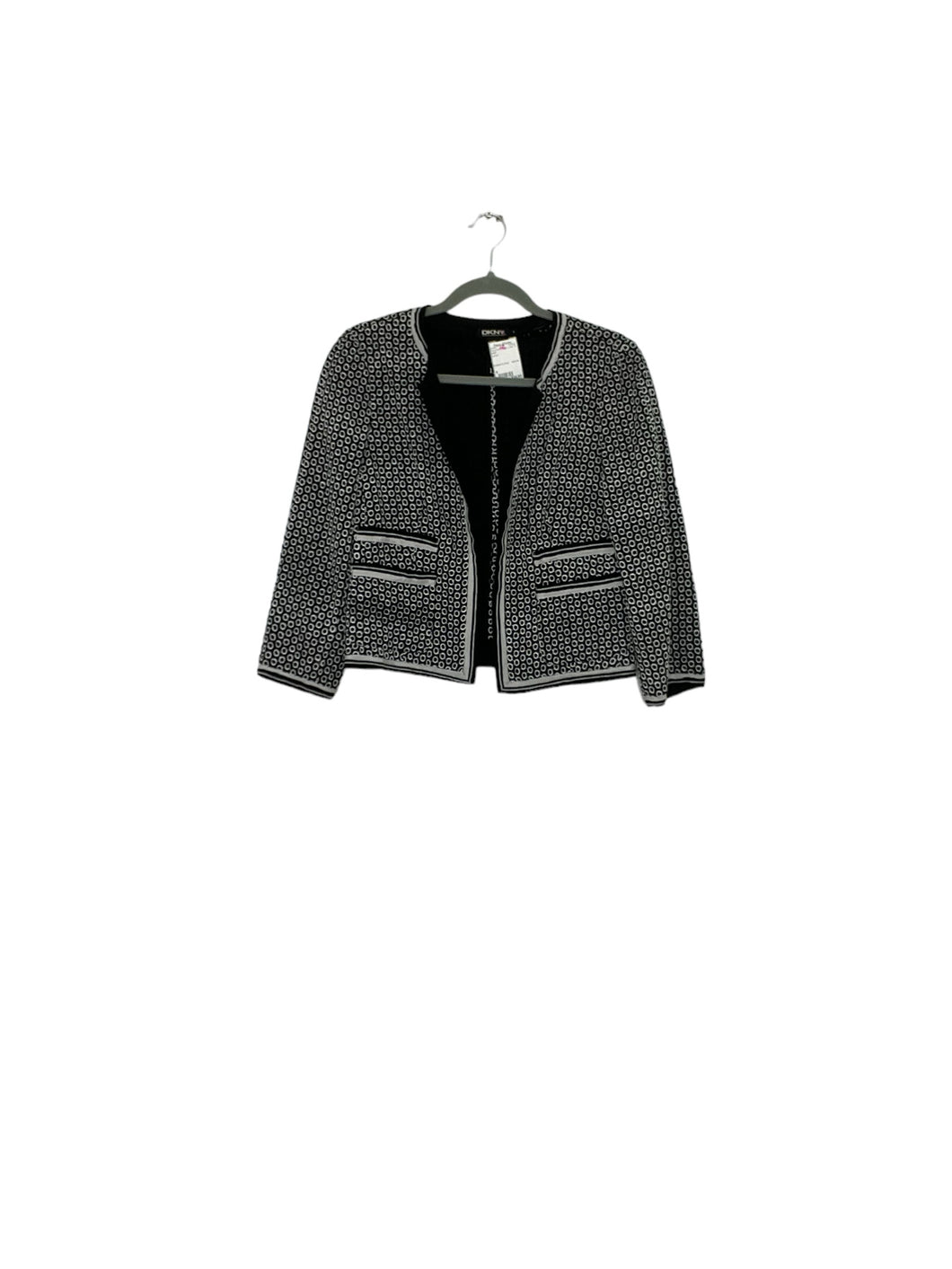 DKNY Size 8 Blk/Wht Blazer/Indoor Jacket- Ladies