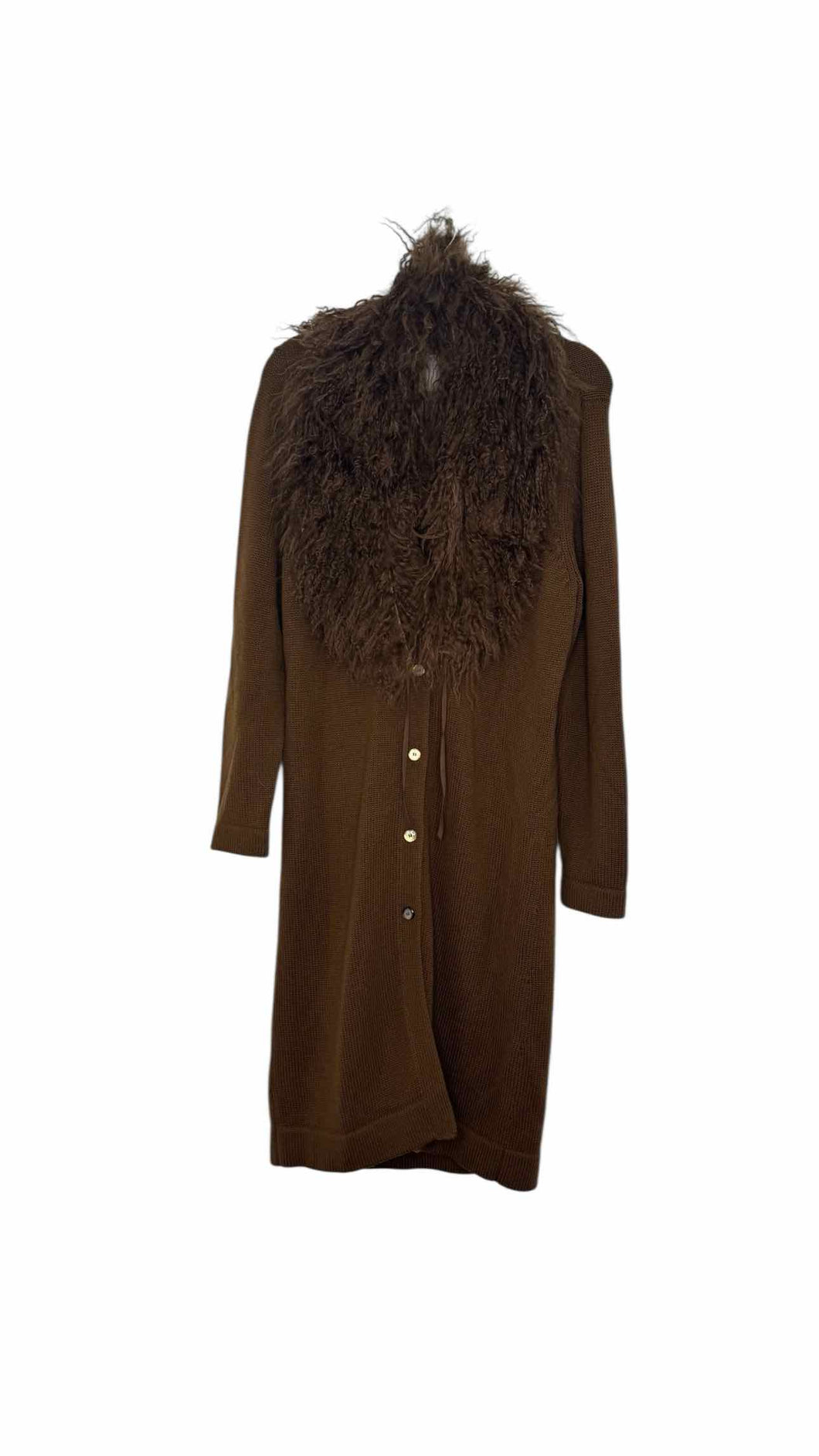 Per Se Size Medium Brown Pre-Owned Sweater- Ladies