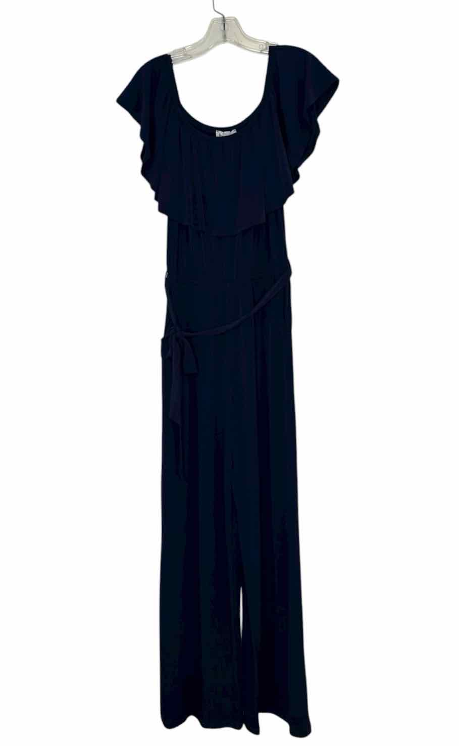 Veronica M. Size Small Navy Pre-Owned Jumpsuit- Ladies