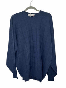 Size L Blue Pre-Owned Sweater- Mens