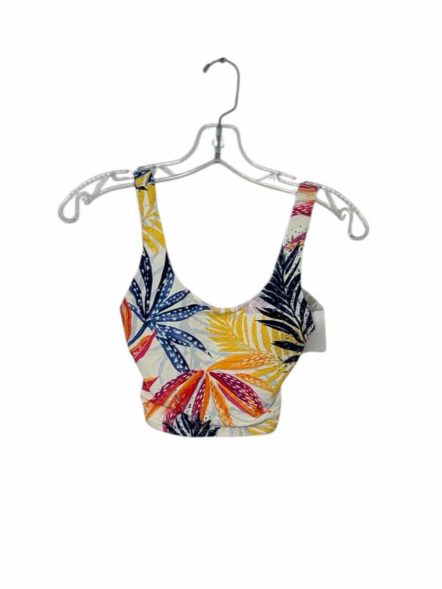 Calia by Carrie Underwood Size Medium White Print Pre-Owned Bathing Suit- Ladies