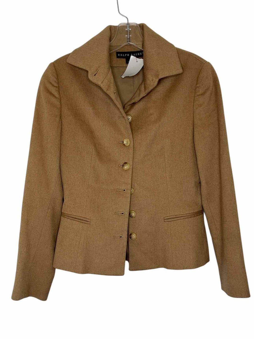 Ralph Lauren Black Size 4 Camel Pre-Owned Blazer/Indoor Jacket- Ladies