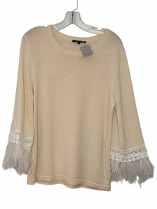 Kobi Halperin Size Large Cream Pre-Owned Sweater- Ladies