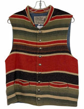 Load image into Gallery viewer, TP Saddle Blanket Size Large Red Stripe Pre-Owned Vest- Ladies
