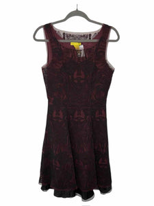Catherine Malandrino Size 2 Burgundy Pre-Owned Dress- Ladies