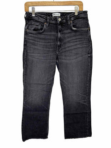 Zara Size 8 Black Denim Pre-Owned Jeans- Ladies